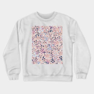 MOTAS - Spots, Dot, Coral, Pink, Blue Dots Crewneck Sweatshirt